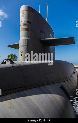 Le redoutable, un neuclear au sous-marin de la ville de la mer, (la cité de la mer à Cherbourg) Banque D'Images