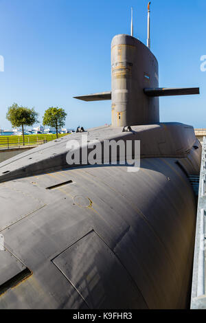 Le redoutable, un neuclear au sous-marin de la ville de la mer, (la cité de la mer à Cherbourg) Banque D'Images