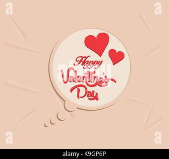 Happy valentines day bubble background Illustration de Vecteur