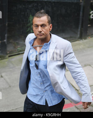 Paul danan hors studios itv avec : Paul danan où : London, Royaume-Uni Quand : 23 août 2017 Credit : rocky/wenn.com Banque D'Images