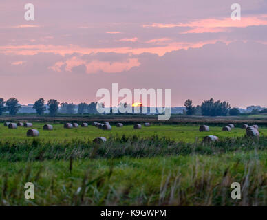 Coucher de somerleyton Norfolk Broads Côte Est East Anglia angleterre uk British Isles Banque D'Images