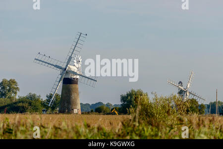 Pompe éolienne thurne moulin Norfolk Broads Côte Est East Anglia angleterre uk British Isles Banque D'Images