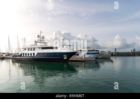 Location de marina dans un yacht club à Pattaya, Chonburi, Thaïlande Banque D'Images