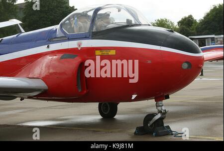 BAC Jet Provost T4 jet trainer à la première qui a eu lieu le meeting national de septembre à RAF Scampton dans la périphérie de la ville de Lincoln Angleterre GO UK 2017 Banque D'Images