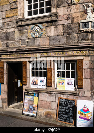 Scottish Storytelling Center, John KNOX House, Edinburgh High St, Old Town, Édimbourg, Écosse, Royaume-Uni, GB. Banque D'Images