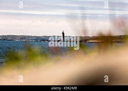 Portland, Maine, USA. 26 juillet, 2017. ram island light house dans Casco Bay, Portland, Maine 28 mai, 2017. crédit : alex edelman/zuma/Alamy fil live news Banque D'Images