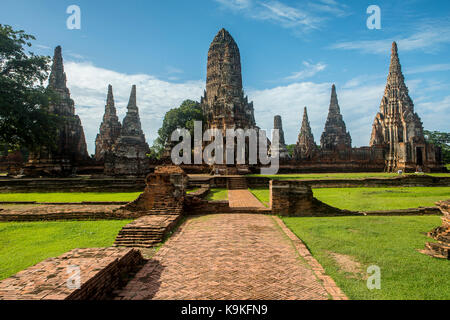 Wat Chaiwatthanaram, Ayutthaya, Thaïlande Banque D'Images