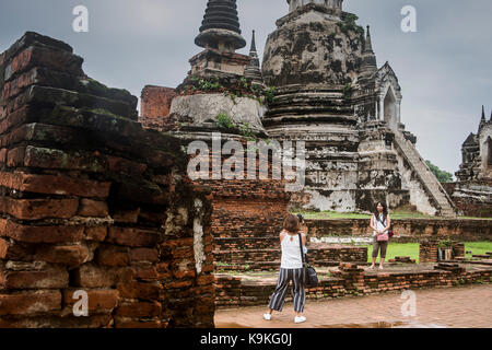 Wat Phra Si Sanphet, Ayutthaya, Thaïlande Banque D'Images