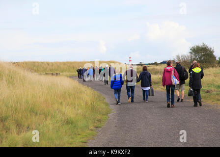 Orford Ness leuchtturm Open Day, septembre 2017, Suffolk, Angleterre, RU Banque D'Images