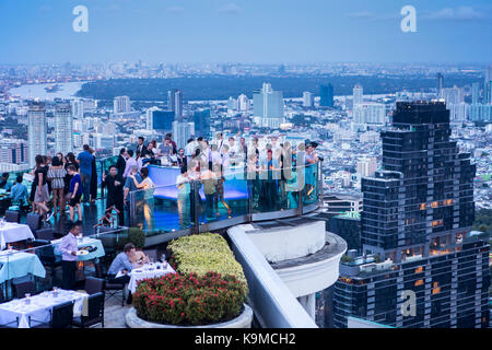 Sky Bar, Sirocco, à l'hôtel Lebua, Bangkok, Thaïlande Banque D'Images