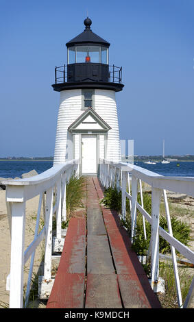 Brant point light * l'île de Nantucket, Massachusetts, USA Banque D'Images