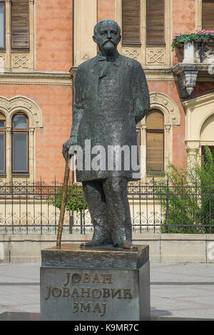 La Serbie, Novi Sad, Jovan Jovanović Zmaj & palais des évêques Banque D'Images