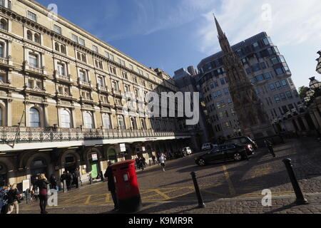 La gare de Charing Cross London Banque D'Images