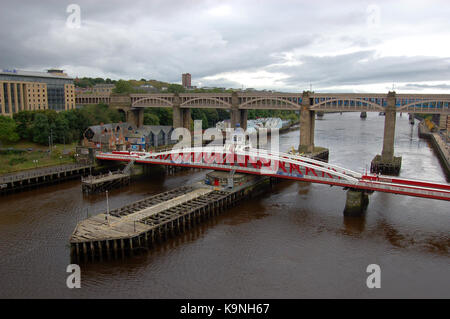 Ponts sur la rivière Tyne à Newcastle upon Tyne Banque D'Images