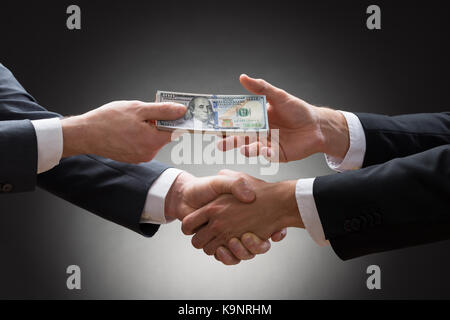 Close-up de billets et de réception Banque D'Images