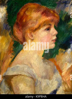 Pierre Auguste Renoir Suzanne Valadon profile Banque D'Images