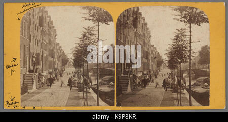 Reguliersgracht 9 ged 39 vlnr Gezien de zuidelijke richting naar de brug bij de Keizersgracht 010007000381 Banque D'Images