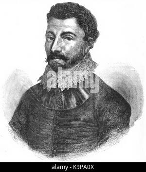 P522 Sir Francis Drake. Portrait de l'original Banque D'Images