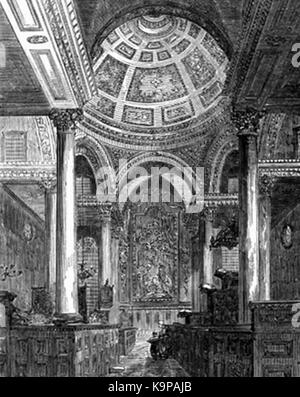 P606 St Stephen Walbrook,, érigée par Sir Christopher Wren Banque D'Images