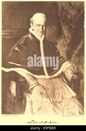 Le pape Léon XIII, qui a été le chef de l'Église catholique de 1878 à 1903. Il est connu pour ses enseignements sociaux et sa papauté influente à une époque de transformation moderne. Banque D'Images