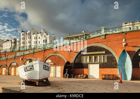 Le musée de la pêche sur le front de mer de Brighton, East Sussex, Angleterre. Banque D'Images