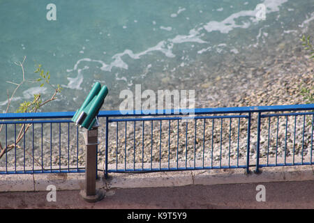 Télescope sur le vert nice, france Banque D'Images