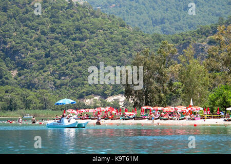 Blue Lagoon bay, Fethiye, Turquie. Banque D'Images