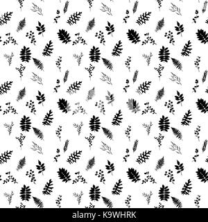 Éléments tropicaux : agonis, eucalyptus, annona, balata, zamiokulkas, Cissus. motif transparent. vector illustration. Illustration de Vecteur