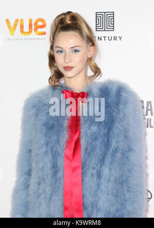 Hermione Corfield, Bees - première mondiale, Raindance Film Festival, Leicester Square, Londres, Royaume-Uni 23 septembre 2017, photo de Richard Goldschmidt Banque D'Images