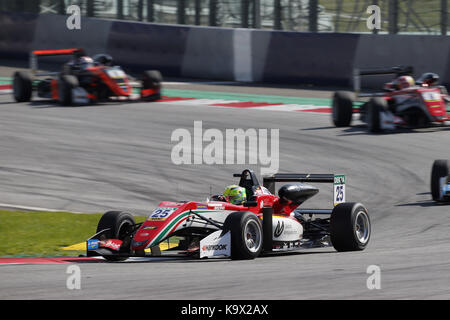 25 mick schumacher (deu, Prema Powerteam fr, dallara f317 - mercedes-benz), FIA Formula 3 European Championship, ronde 9, course 1, red bull ring (Autriche), 21. - 23 septembre 2017. | verwendung weltweit Banque D'Images