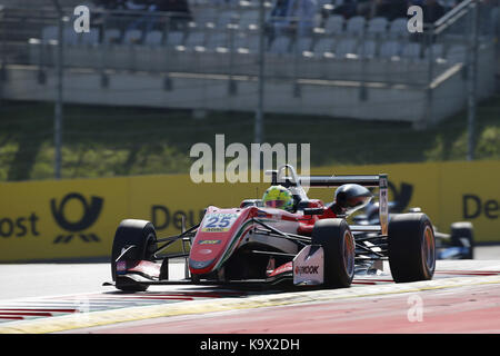 25 mick schumacher (deu, Prema Powerteam fr, dallara f317 - mercedes-benz), FIA Formula 3 European Championship, ronde 9, course 1, red bull ring (Autriche), 21. - 23 septembre 2017. | verwendung weltweit Banque D'Images