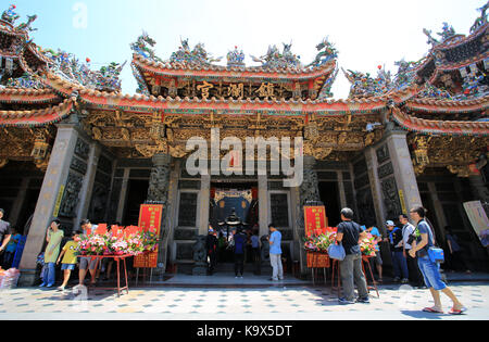 Dajia mazu temple piscine Banque D'Images