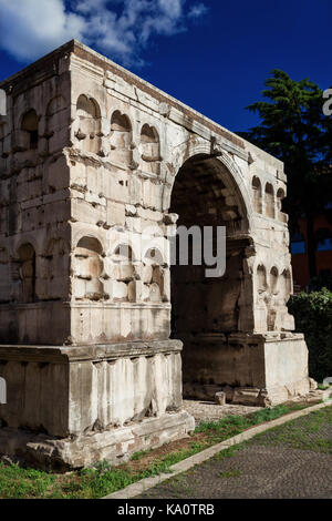 Ce qu'on appelle arc de janus ruines dans le centre de Rome Banque D'Images