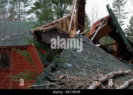 Une chambre dans le désert de l'Adirondack. Banque D'Images