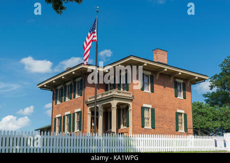 Domicile du président Ulysses S. Grant à Galena, Illinois. Banque D'Images