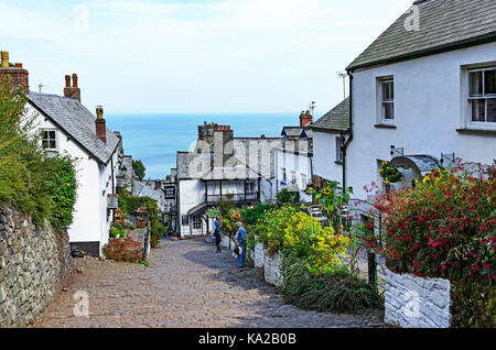 Le village côtier de Clovelly, Devon en Angleterre, Grande-Bretagne, Royaume-Uni. Banque D'Images