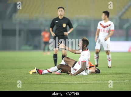 De Pékin, Pékin, Chine. 29Th sep 2017. Beijing, Chine 23 septembre 2017 : (usage éditorial seulement. la Chine).L'équipe de beijing renhe bat shenzhen zhaojia à chine football association Professional League (CPL) à Beijing, le 23 septembre, 2017. crédit : sipa Asie/zuma/Alamy fil live news Banque D'Images