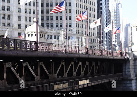 Bâtiment WGN de Chicago Banque D'Images