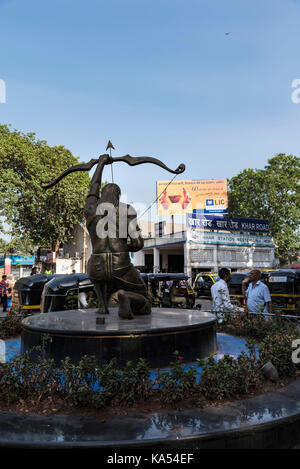 Route de khar railway station, Mumbai, Maharashtra, Inde, Asie Banque D'Images