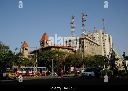 Bharat Sanchar Nigam Limited et téléphone change, Mumbai, Maharashtra, Inde, Asie Banque D'Images