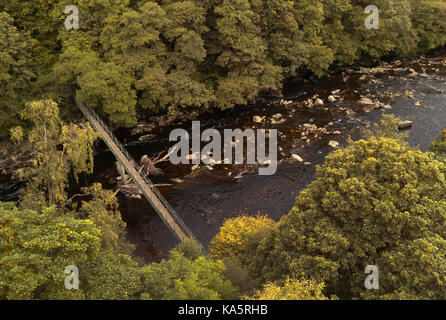 Lambley viaduc traversant la rivière South Tyne dans le Northumberland / Le Sentier South Tyne Banque D'Images