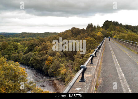 Lambley viaduc traversant la rivière South Tyne dans le Northumberland / Le Sentier South Tyne Banque D'Images