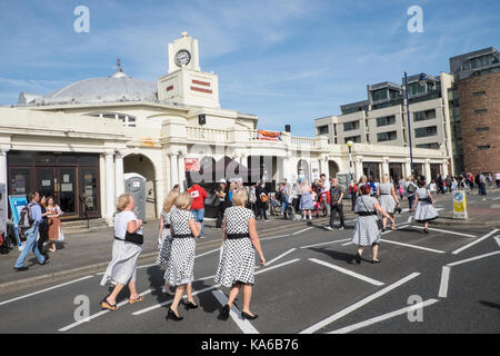 Elvis,a,la,Festival,Festival Elvis,Porthcawl Bridgend,county,France Pays de Galles,UK,Royaume-Uni, Europe, Banque D'Images