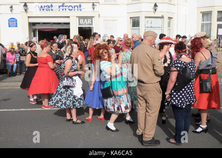 Elvis,a,la,Festival,Festival Elvis,Porthcawl Bridgend,county,France Pays de Galles,UK,Royaume-Uni, Europe, Banque D'Images