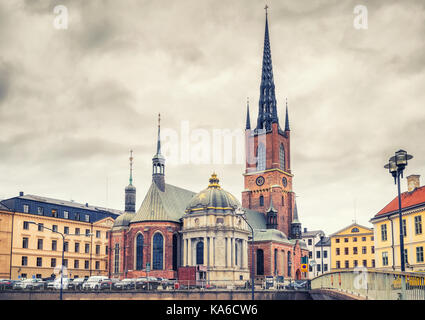 Église riddarholm à Stockholm, Suède Banque D'Images