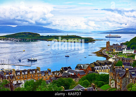 L'Ecosse oban Fred Olsen cruise ship balmoral Banque D'Images