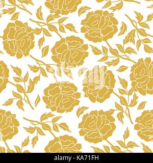 Motif florale avec pivoines Illustration de Vecteur