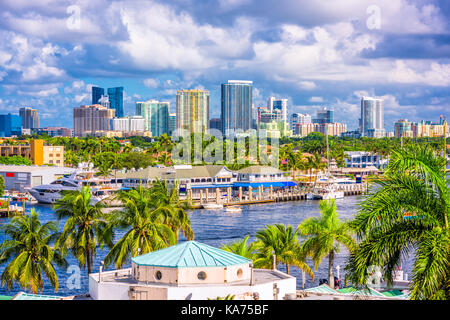 Fort Lauderdale, Floride, États-Unis d'horizon. Banque D'Images