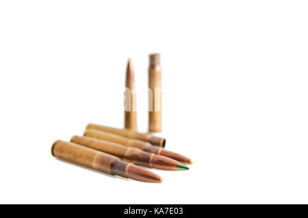 Bullets isolated on white Banque D'Images