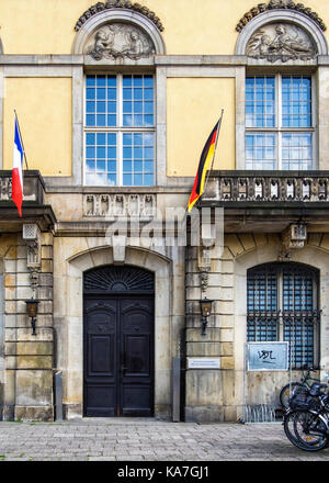 Berlin Mitte. La vieille ville historique de la construction de maisons, Bureau de la jeunesse franco-allemand Deutsch-Französisches Jugendwerk,qui favorise les liens entre les Français et l'allemand y Banque D'Images